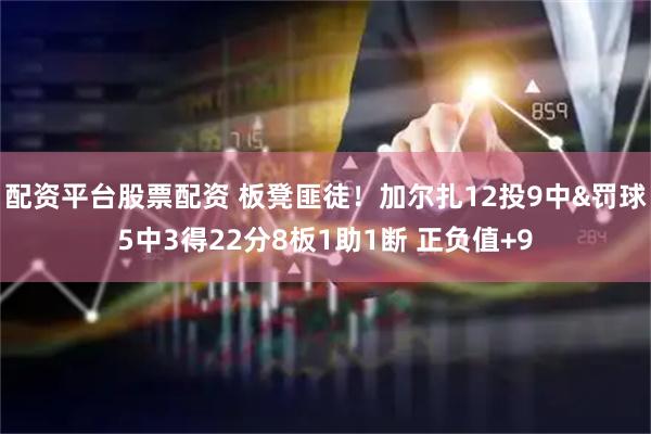 配资平台股票配资 板凳匪徒！加尔扎12投9中&罚球5中3得22分8板1助1断 正负值+9